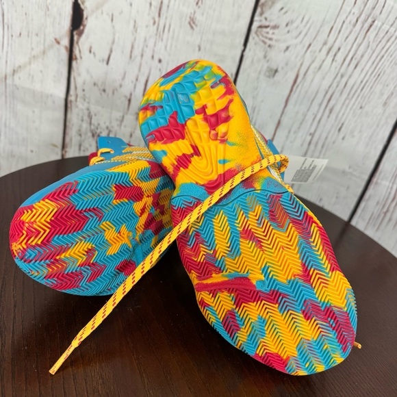 ADIDAS JAMES HARDEN STEPBACK Kids Colorful Athletic Shoes Limited Edition 6Y NWT - Picture 8 of 16